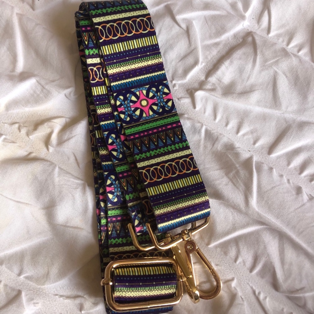 Multicolor Purse Strap/Crossbody Strap